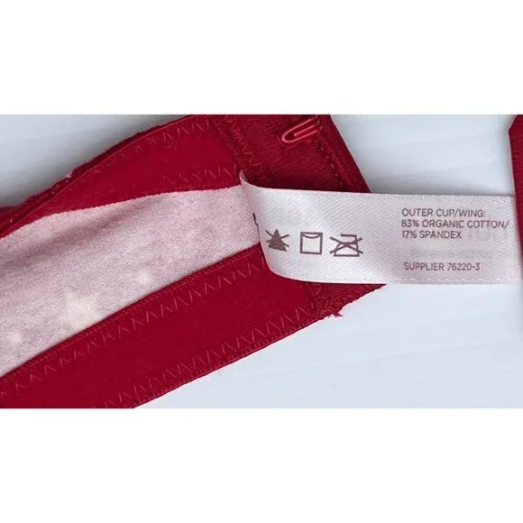 Ambrielle Women’s Bra 40B & Hipster Panty 1X Set Organic Cotton Deer Print - Picture 5 of 14